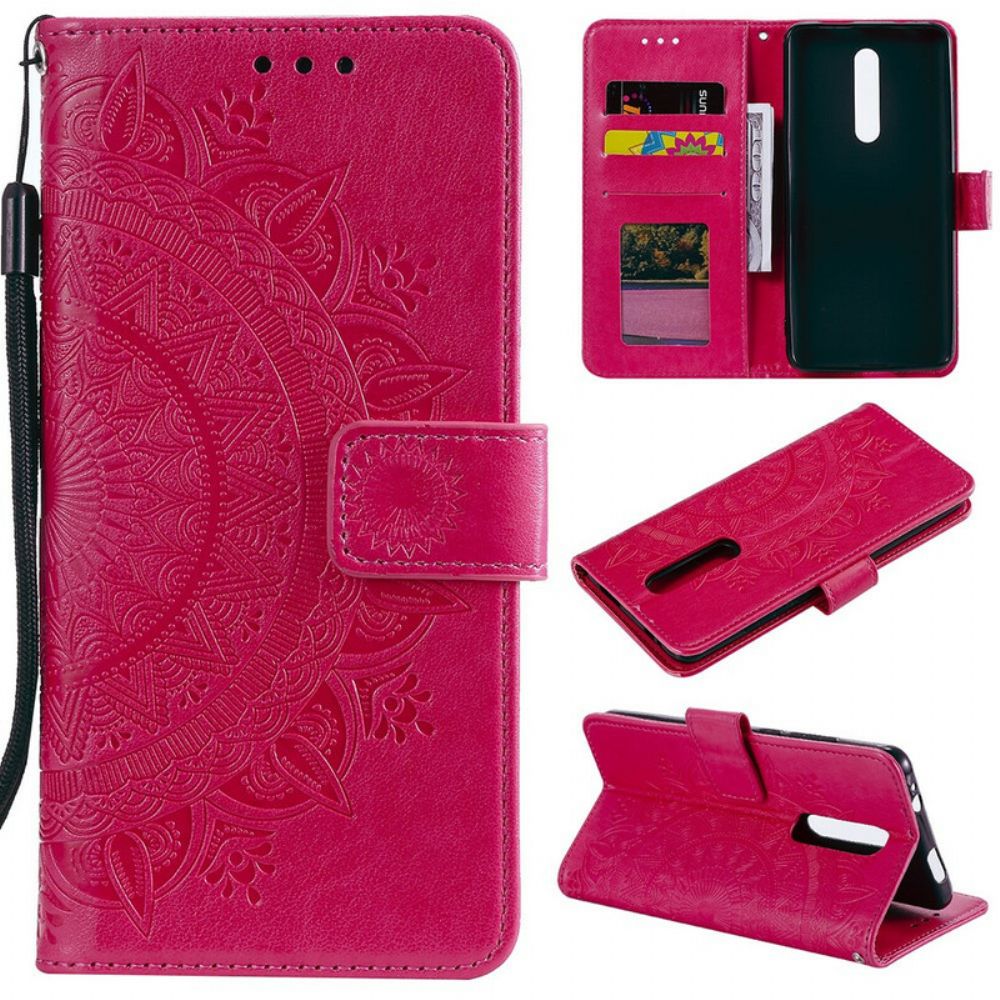 Flip Case Für Xiaomi Mi 9T / Mi 9T Pro Sonnen-mandala