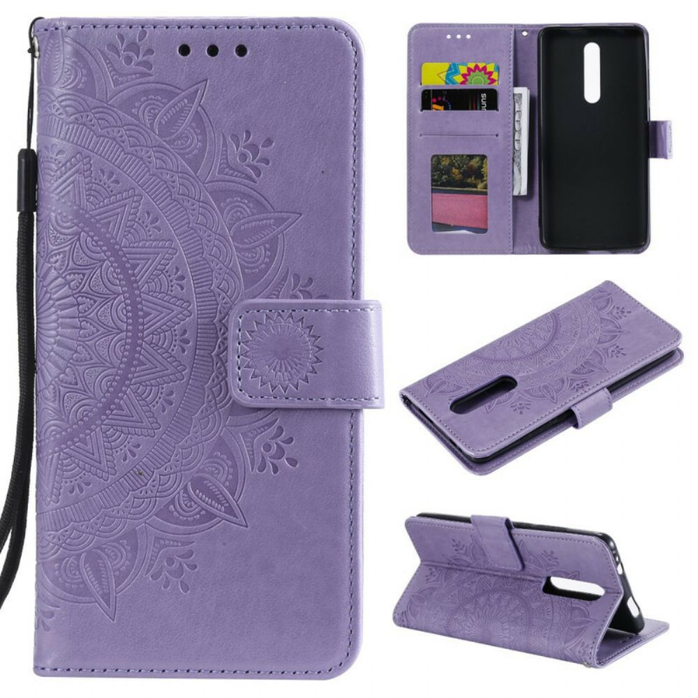Flip Case Für Xiaomi Mi 9T / Mi 9T Pro Sonnen-mandala