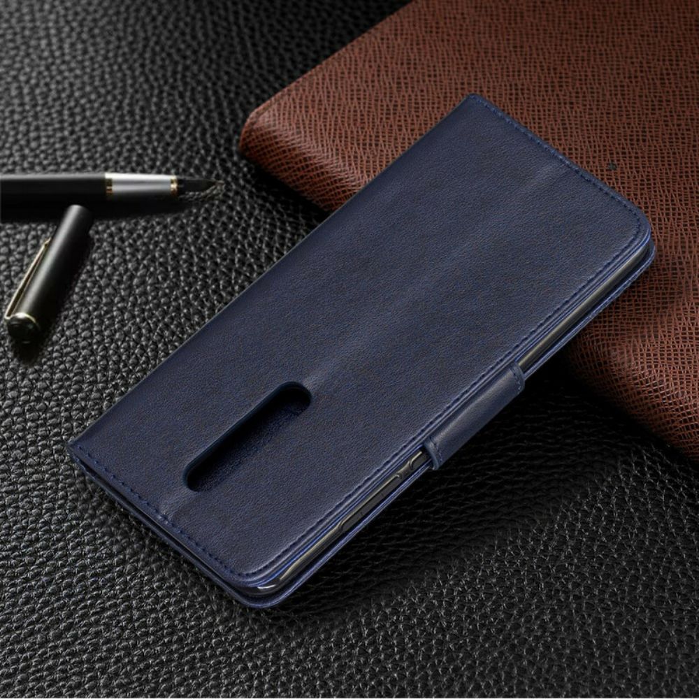 Lederhüllen Für Xiaomi Mi 9T / Mi 9T Pro Mit Kordel Schmetterlinge Bedruckter Riemen