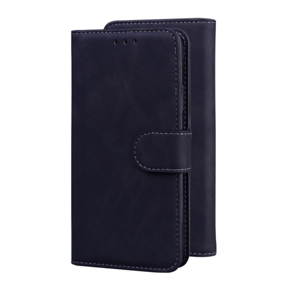 Flip Case Für Samsung Galaxy A03s Leder Im Vintage-couture-stil