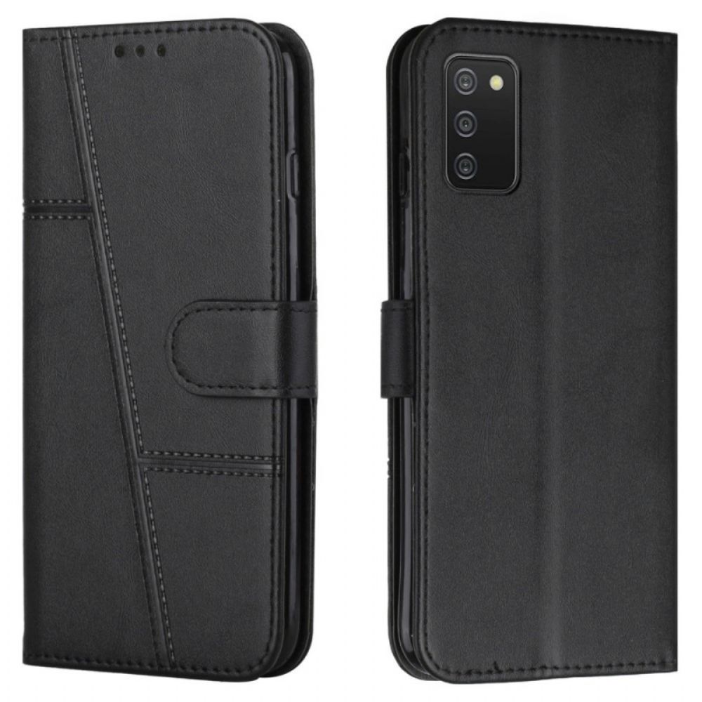 Flip Case Für Samsung Galaxy A03s Mit Kordel Geo Kunstlederband