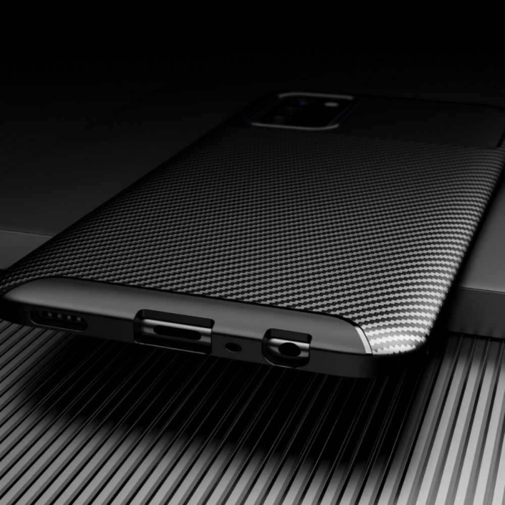 Handyhülle Für Samsung Galaxy A03s Flexible Kohlefaser