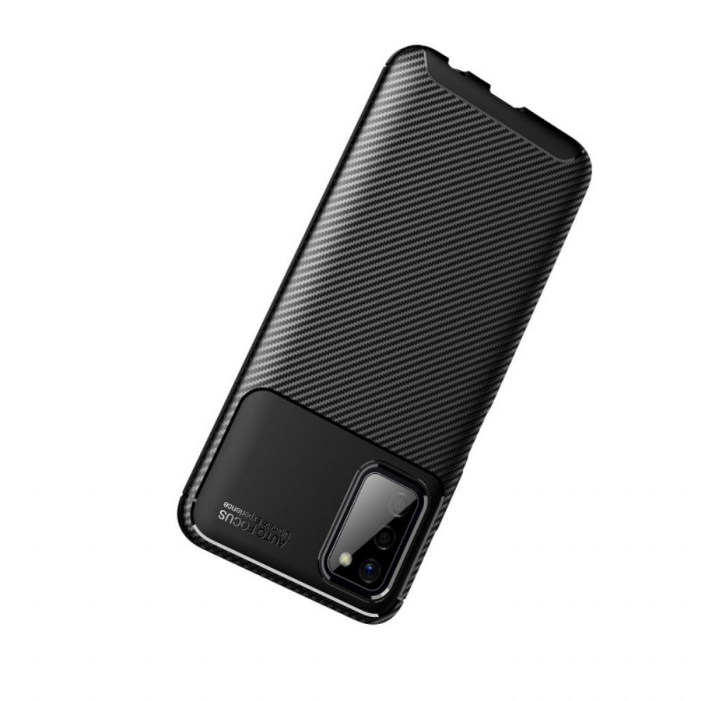 Handyhülle Für Samsung Galaxy A03s Flexible Kohlefaser