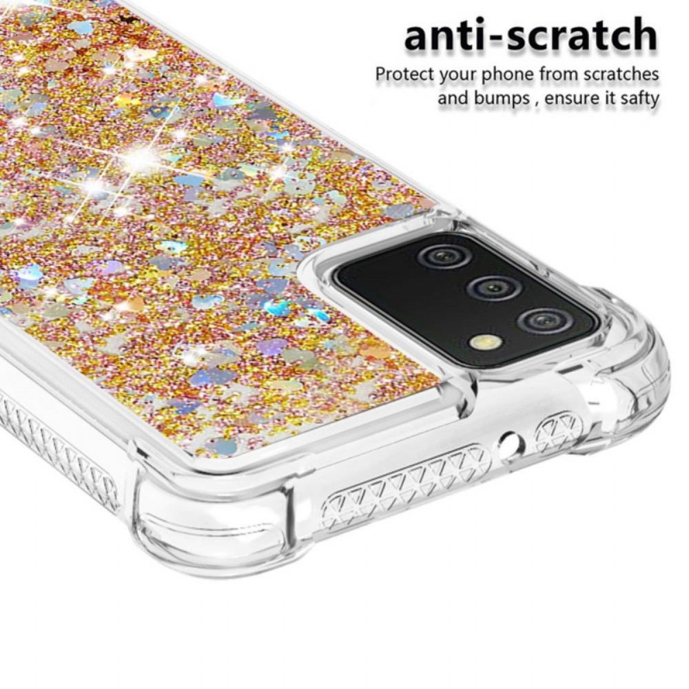 Handyhülle Für Samsung Galaxy A03s Glitter Wollen