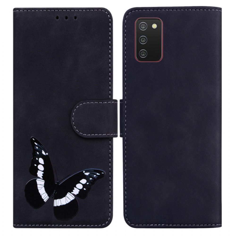 Lederhüllen Für Samsung Galaxy A03s Schmetterlingshaut-touch