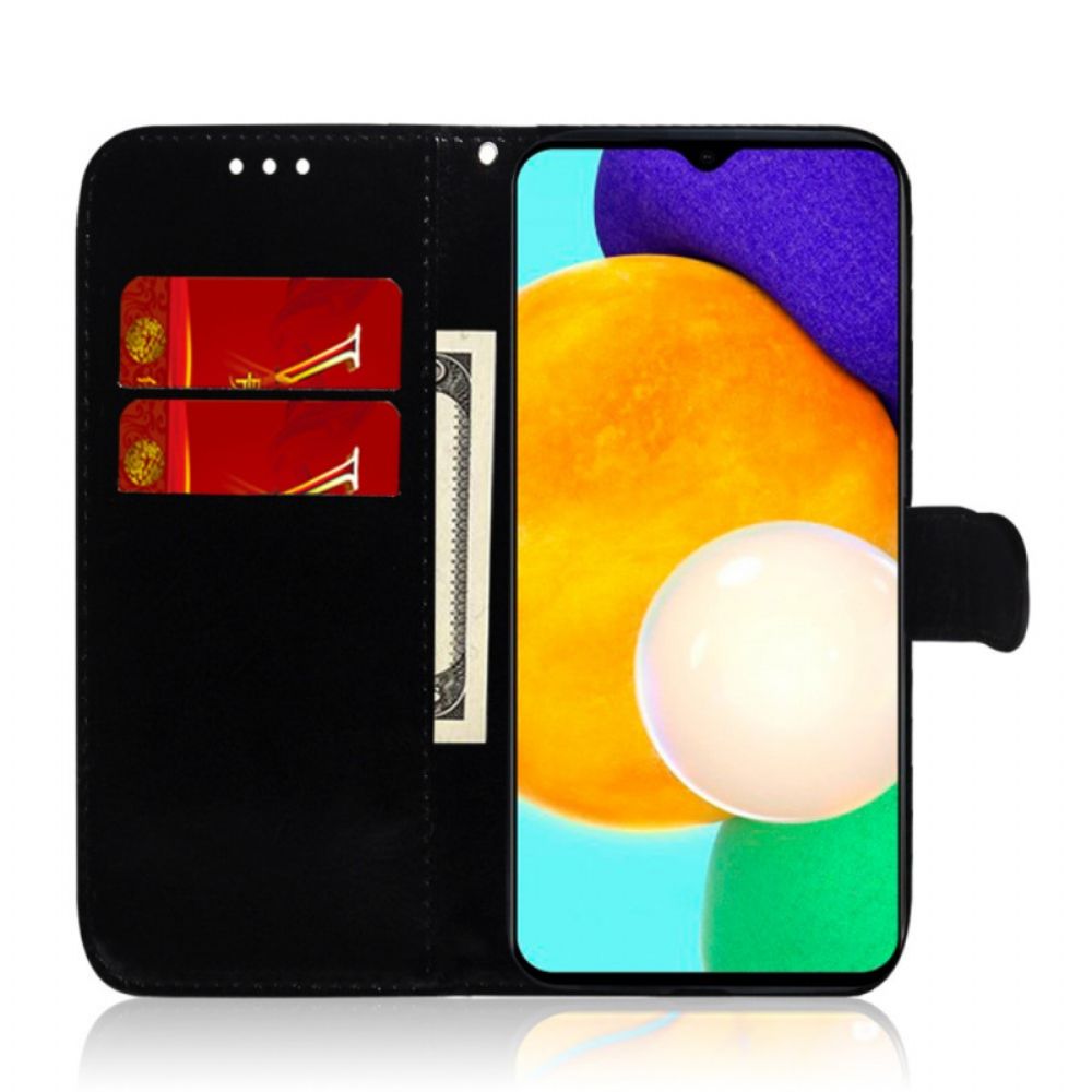 Lederhüllen Für Samsung Galaxy A03s Spiegel Mit Kunstlederbezug
