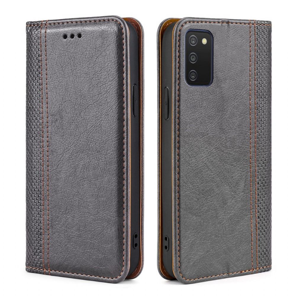 Schutzhülle Für Samsung Galaxy A03s Flip Case Vintage-leder-stil