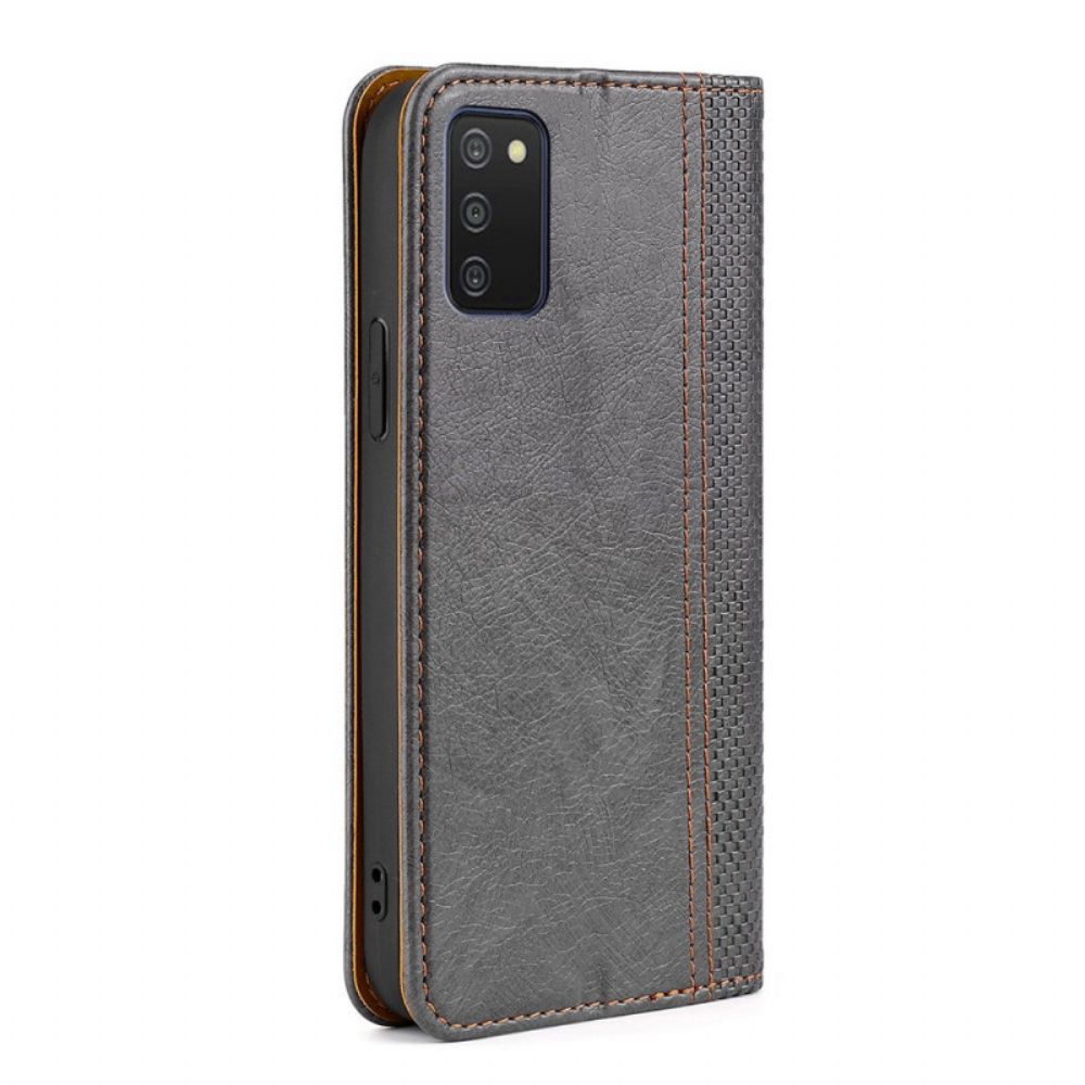 Schutzhülle Für Samsung Galaxy A03s Flip Case Vintage-leder-stil