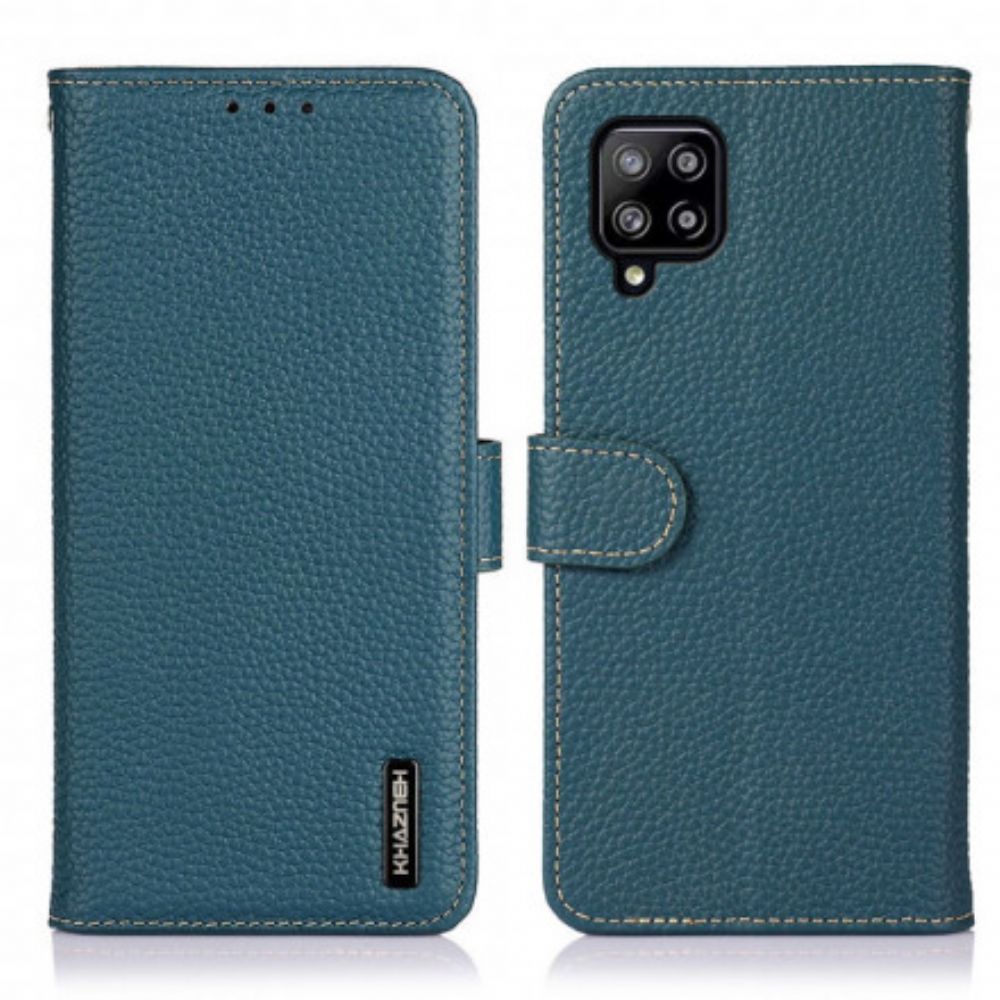 Lederhüllen Für Samsung Galaxy A22 4G Khazneh Litschi-leder