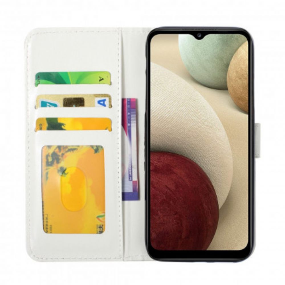 Lederhüllen Für Samsung Galaxy A22 4G Marmor Für Immer Und Ewig