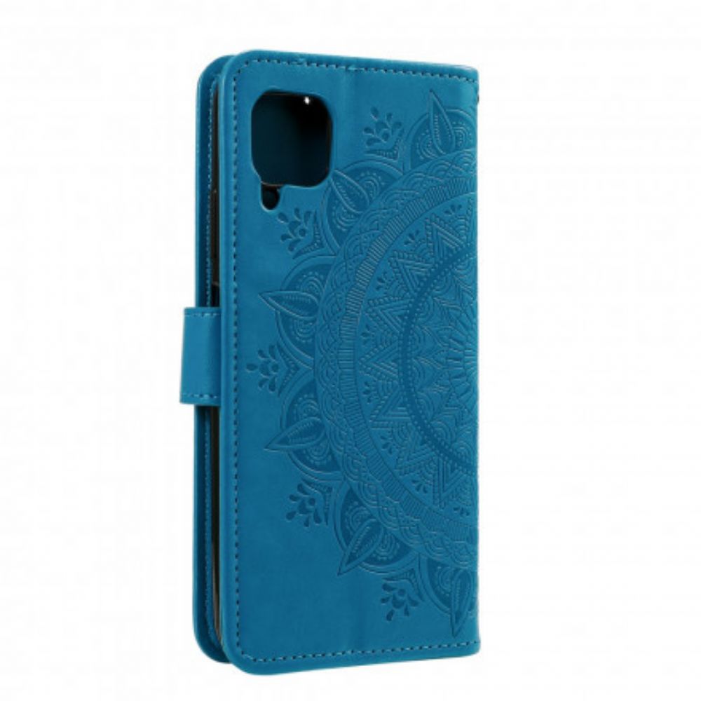 Lederhüllen Für Samsung Galaxy A22 4G Sonnen-mandala
