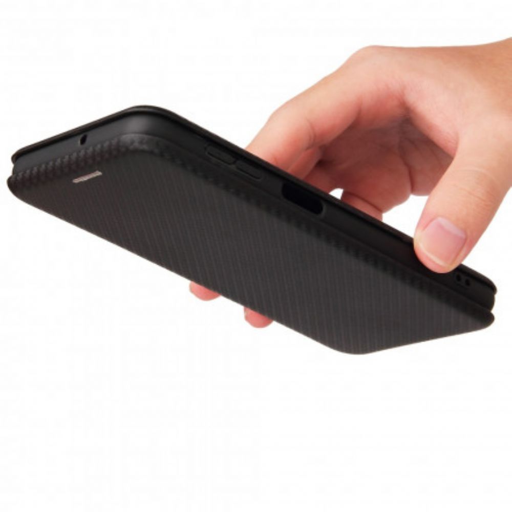 Schutzhülle Für Samsung Galaxy A22 4G Flip Case Kohlefaser