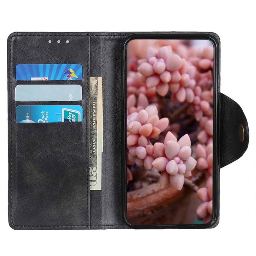 Flip Case Für OnePlus 10T 5G Magnetknopf