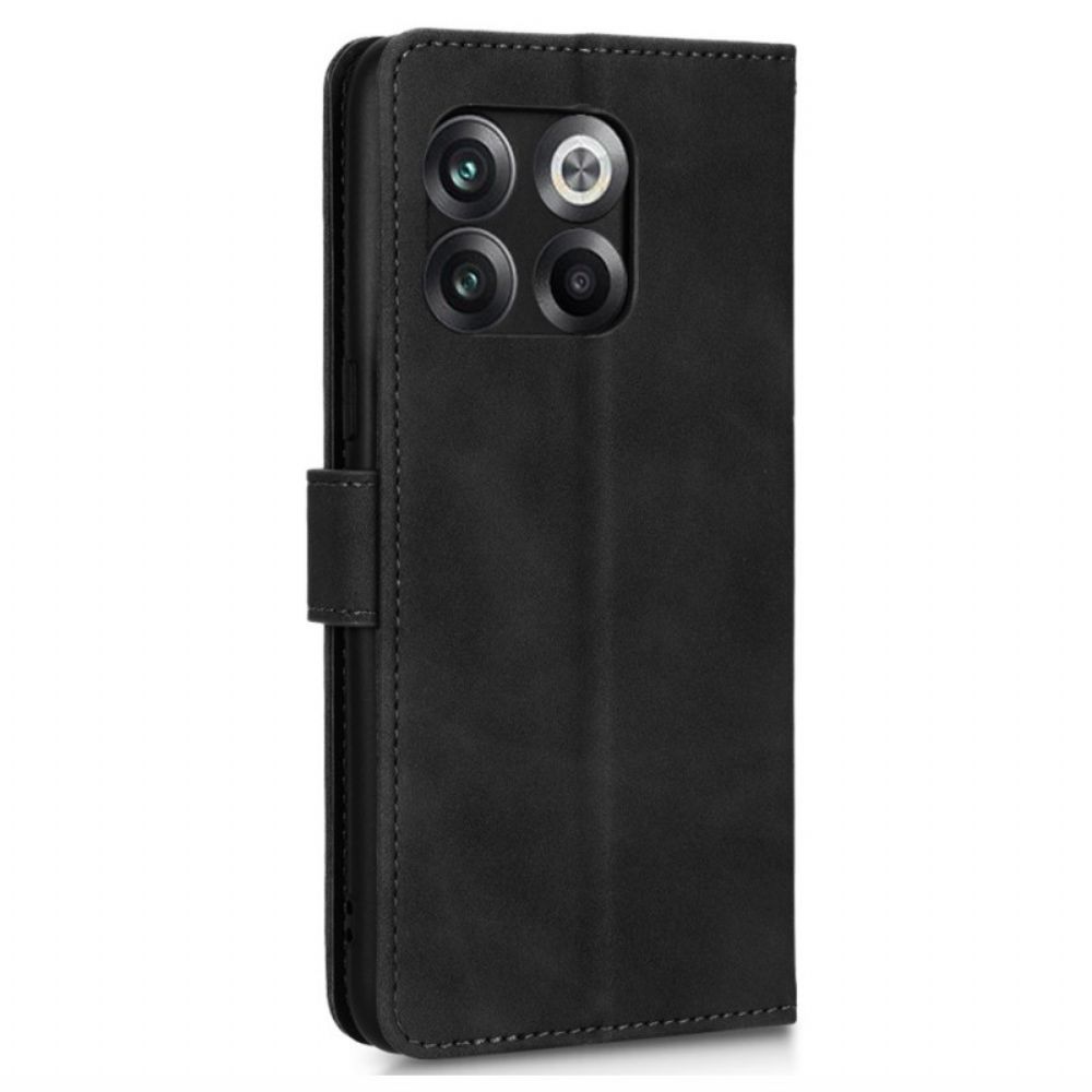 Flip Case Für OnePlus 10T 5G Mit Kordel Schlichtes Riemchen
