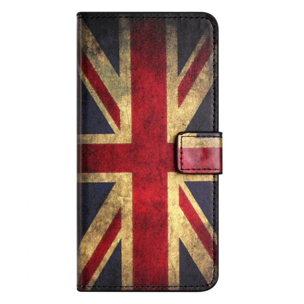 Flip Case Für OnePlus 10T 5G Vintage Britische Flagge