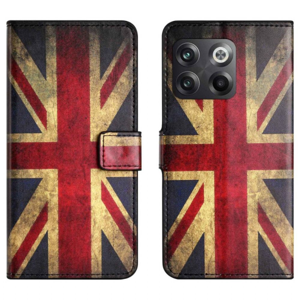 Flip Case Für OnePlus 10T 5G Vintage Britische Flagge