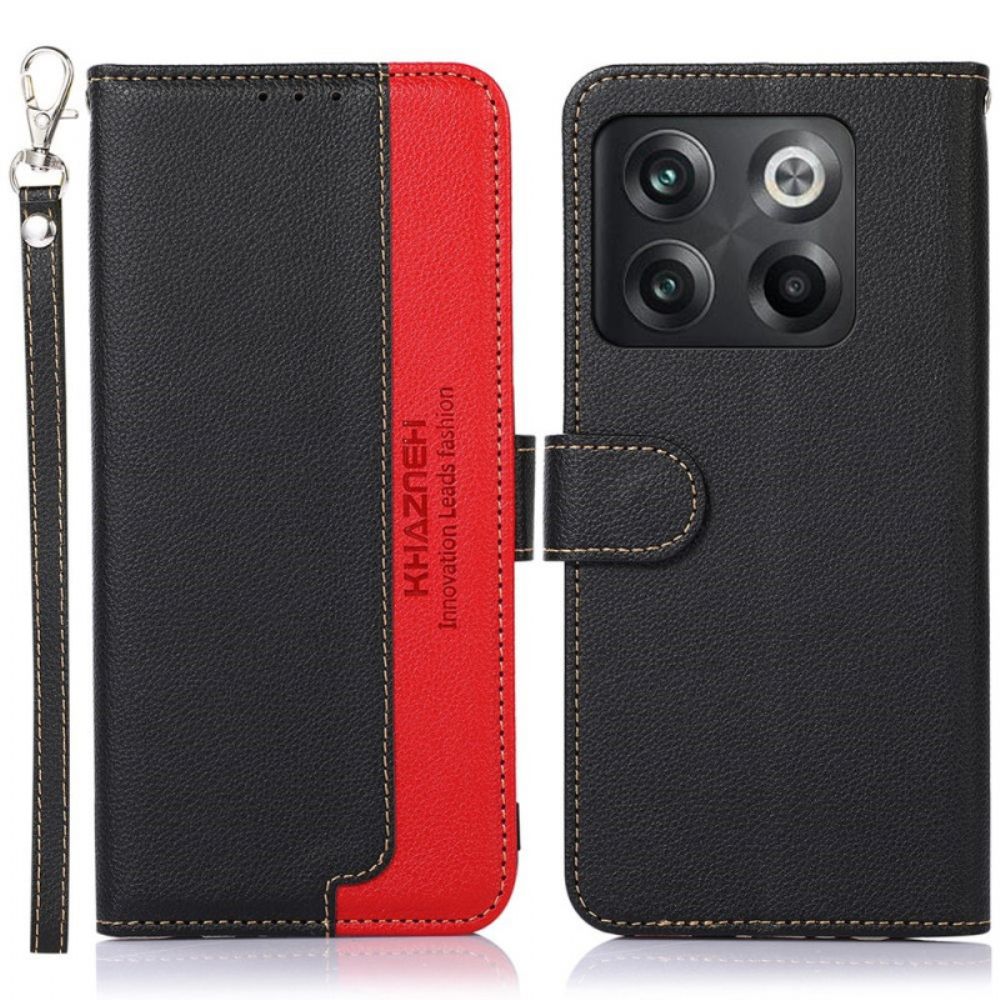 Lederhüllen Für OnePlus 10T 5G Liche Style Rfid Khazneh