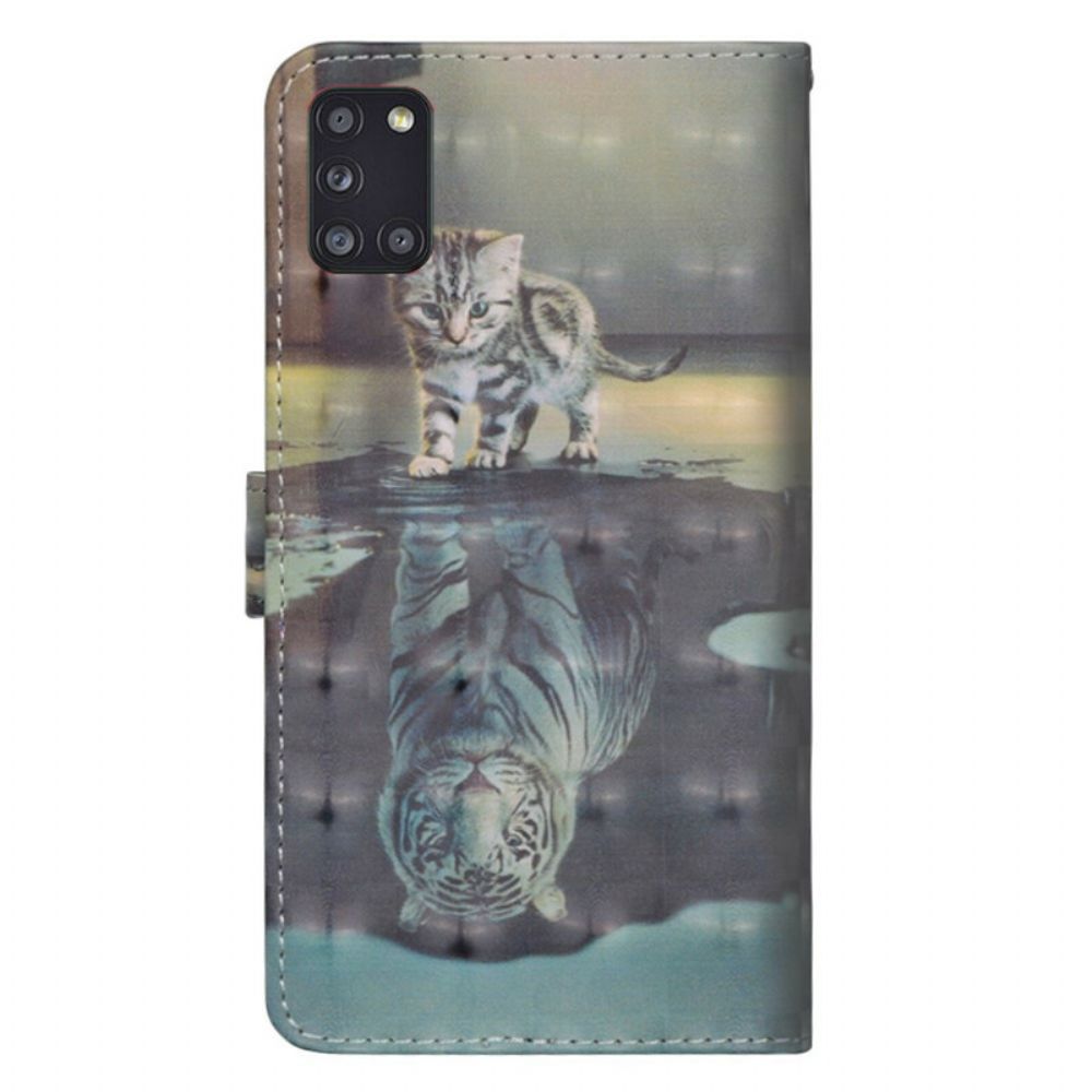 Flip Case Für Samsung Galaxy A31 Ernst Der Tiger