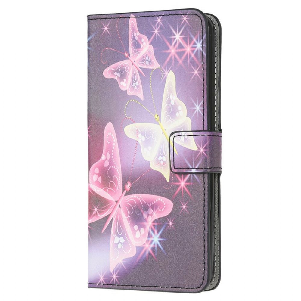 Flip Case Für Samsung Galaxy A31 Moderne Schmetterlinge