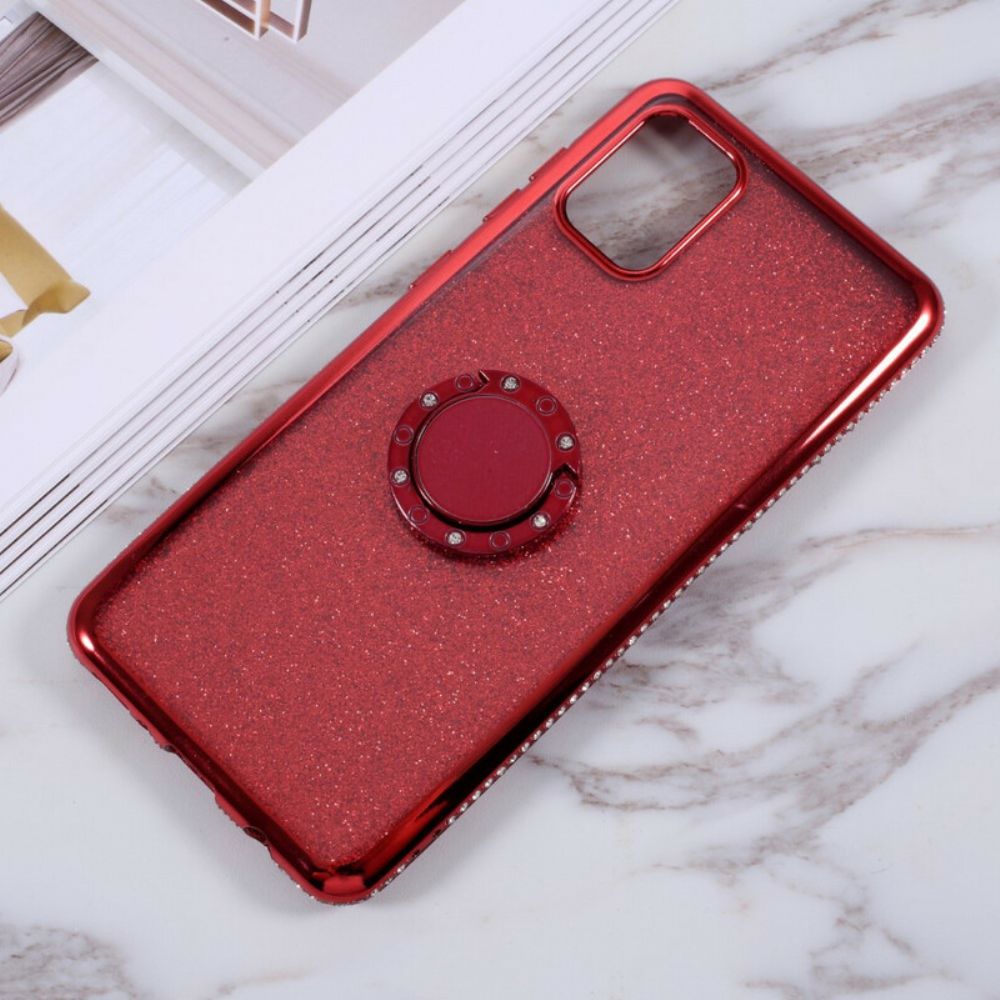 Hülle Für Samsung Galaxy A31 Pailletten Und Diamantring-unterstützung