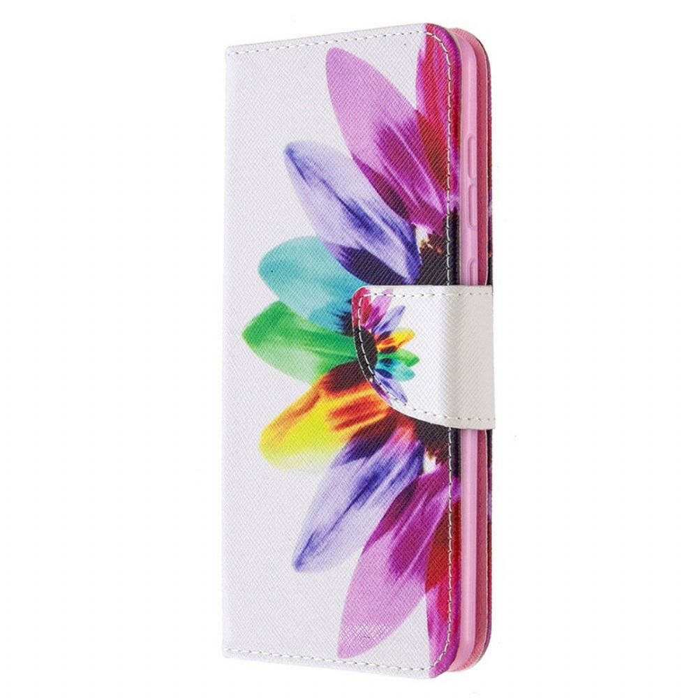 Lederhüllen Für Samsung Galaxy A31 Aquarell Blume