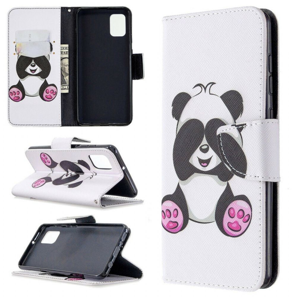 Lederhüllen Für Samsung Galaxy A31 Panda-spaß