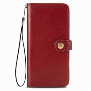 Flip Case Für Huawei P Smart 2024 Kunstleder Und Vintage-verschluss