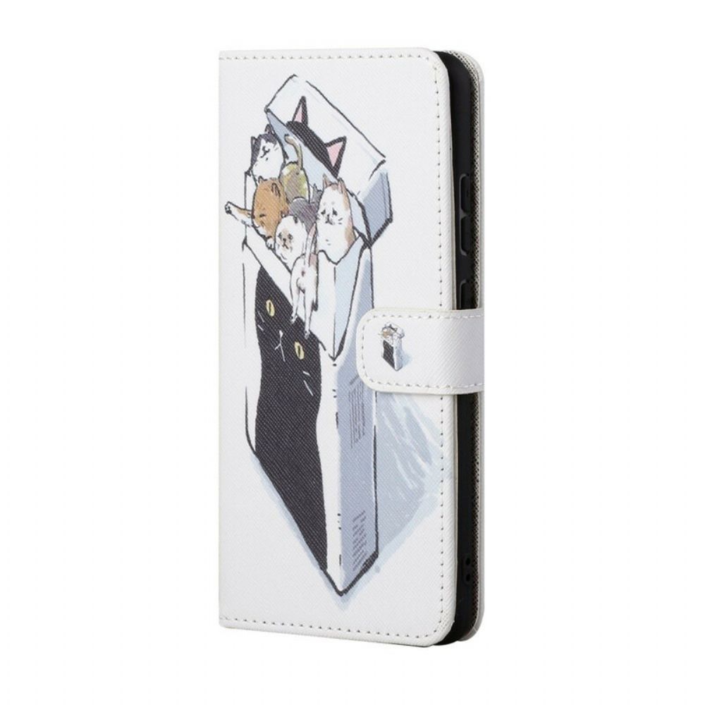 Flip Case Für Huawei P Smart 2024 Mit Kordel Tanga-katzen-lieferung