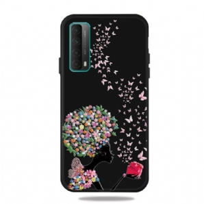 Handyhülle Für Huawei P Smart 2024 Frau Mit Blütenkopf