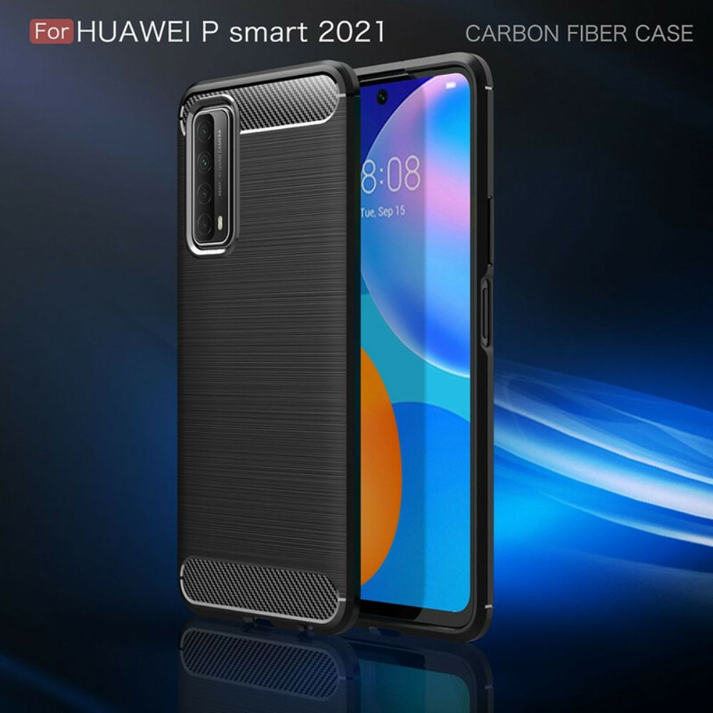 Hülle Für Huawei P Smart 2024 Gebürstete Kohlefaser