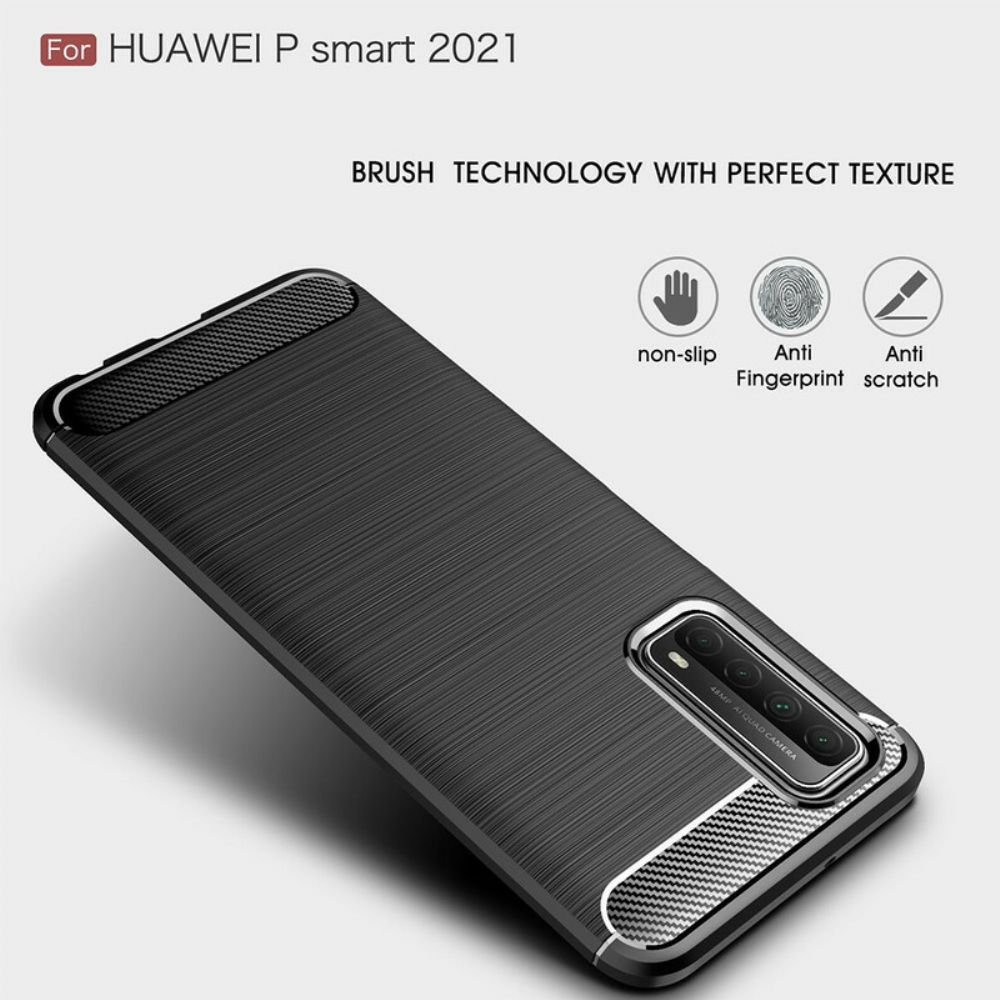 Hülle Für Huawei P Smart 2024 Gebürstete Kohlefaser