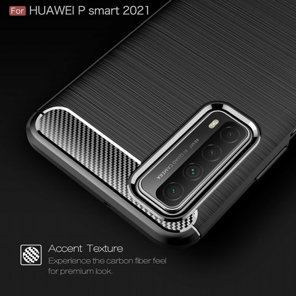 Hülle Für Huawei P Smart 2024 Gebürstete Kohlefaser