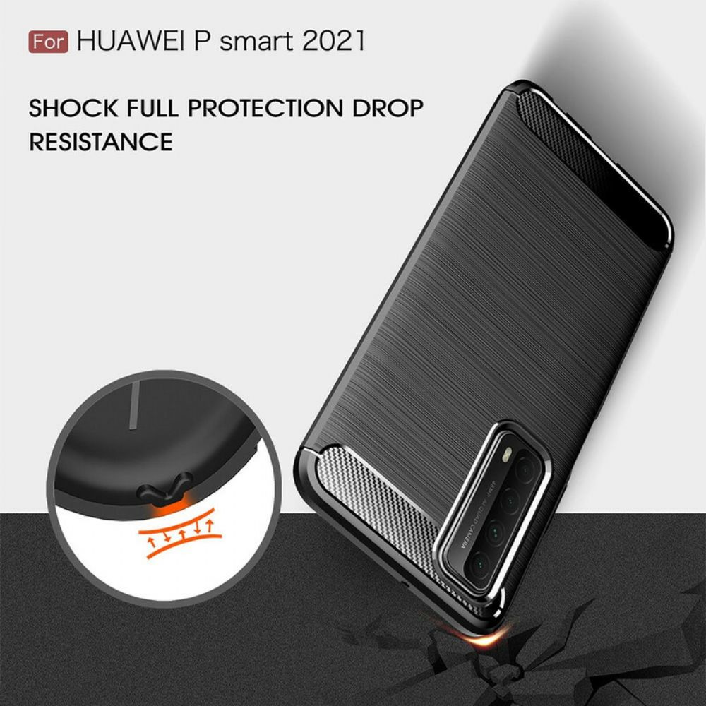Hülle Für Huawei P Smart 2024 Gebürstete Kohlefaser
