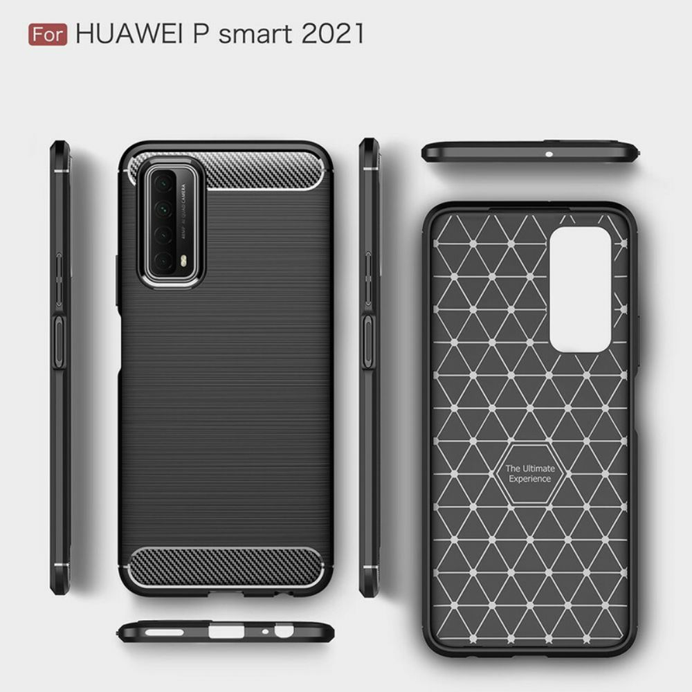 Hülle Für Huawei P Smart 2024 Gebürstete Kohlefaser