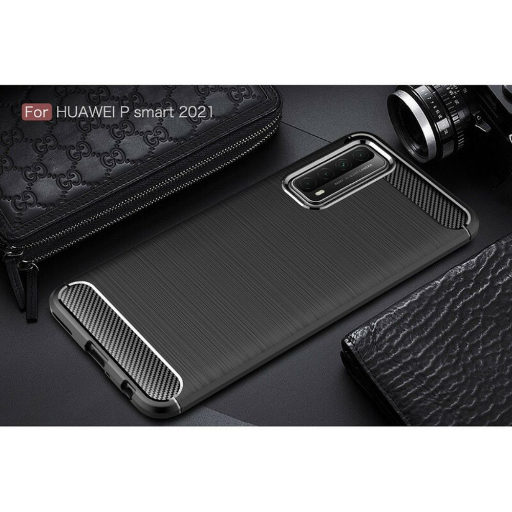 Hülle Für Huawei P Smart 2024 Gebürstete Kohlefaser