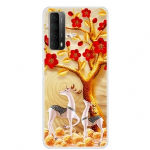Hülle Für Huawei P Smart 2024 Goldener Baum
