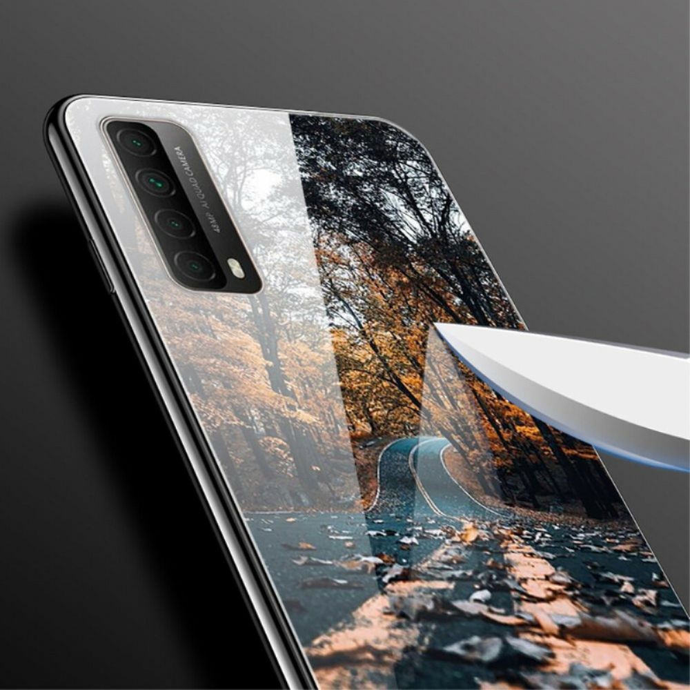 Hülle Für Huawei P Smart 2024 Happiness Road Gehärtetes Glas
