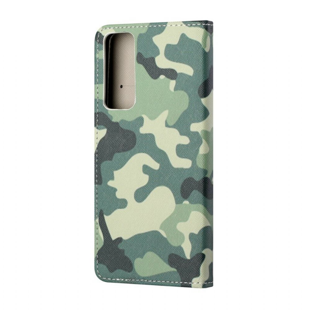 Lederhüllen Für Huawei P Smart 2024 Militärische Tarnung