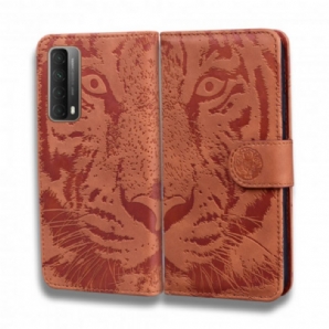 Lederhüllen Für Huawei P Smart 2024 Tigergesichtsdruck