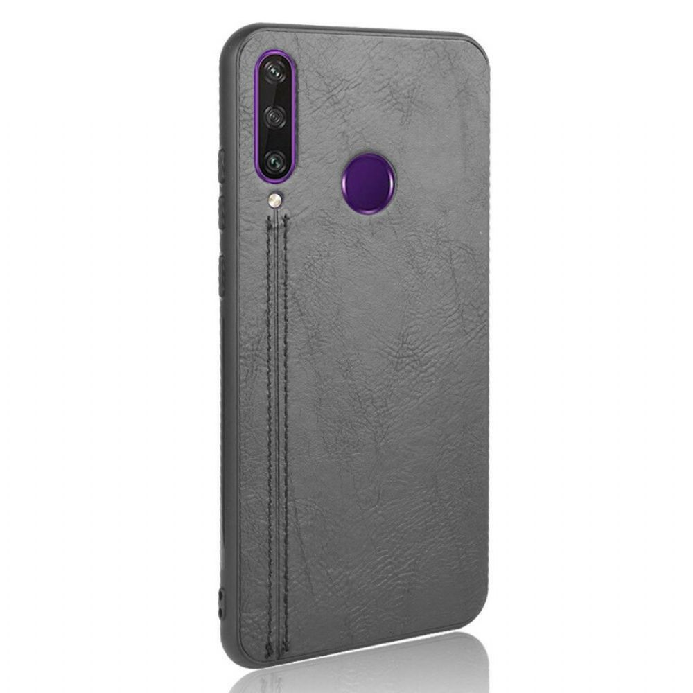 Hülle Für Huawei Y6p Naht Lederoptik