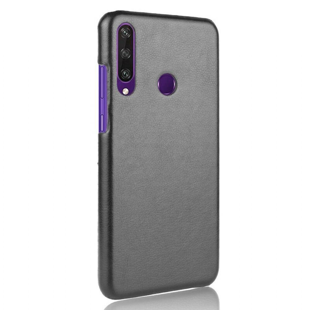 Hülle Für Huawei Y6p Performance Litschi-leder-effekt