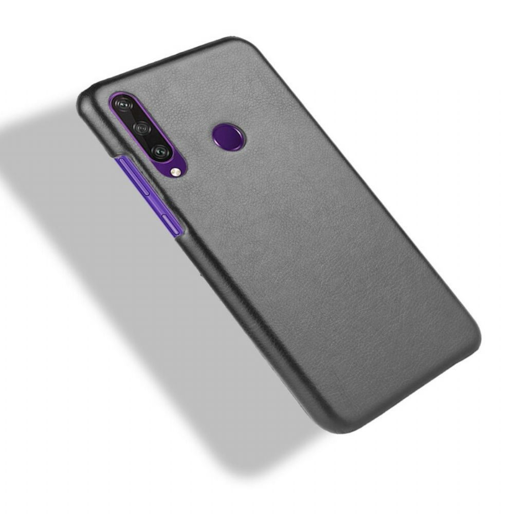Hülle Für Huawei Y6p Performance Litschi-leder-effekt