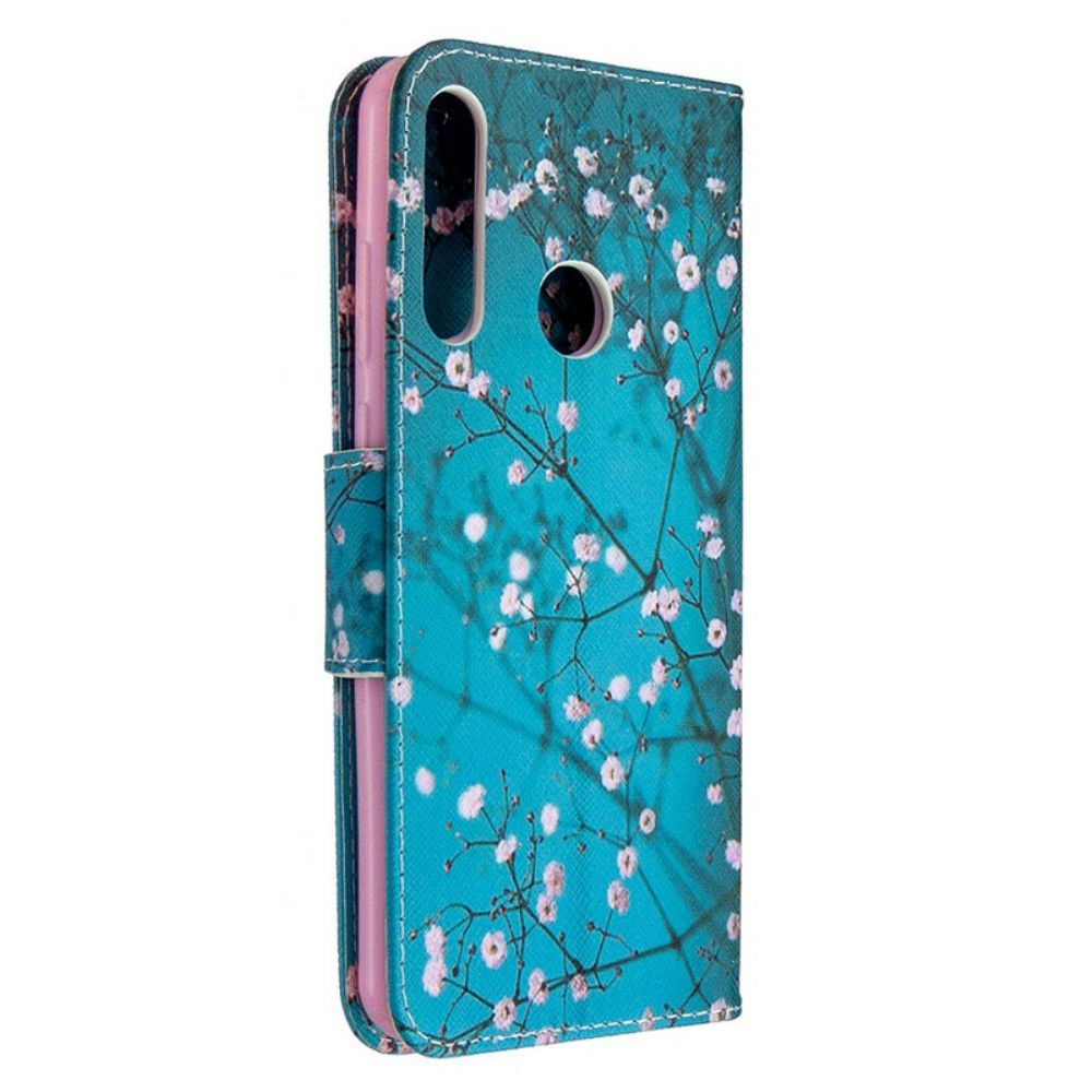 Lederhüllen Für Huawei Y6p Blühender Baum