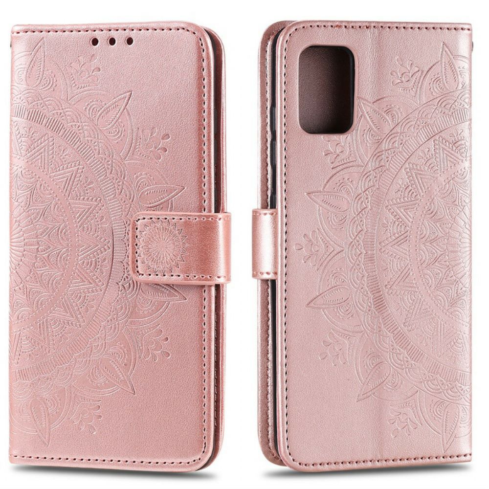 Flip Case Für Samsung Galaxy Note 20 Sonnen-mandala