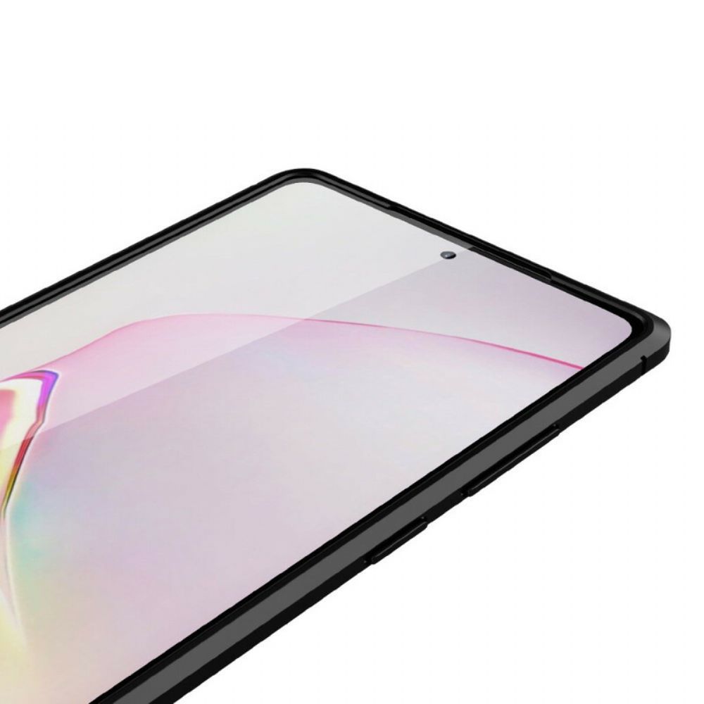 Handyhülle Für Samsung Galaxy Note 20 Doppellinie Litschi-leder-effekt