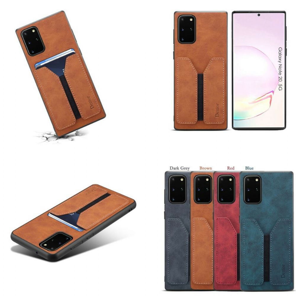 Handyhülle Für Samsung Galaxy Note 20 Elastischer Kartenhalter Denior