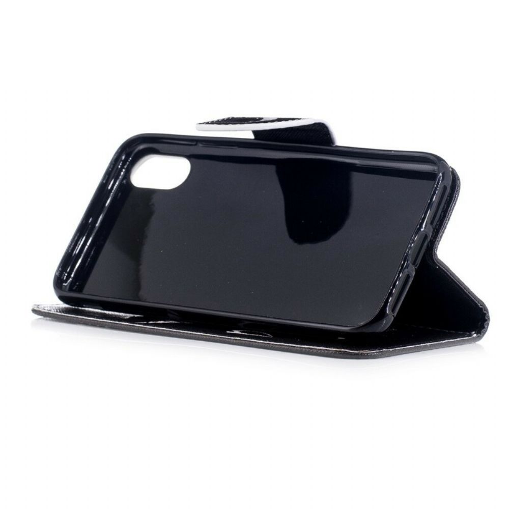 Flip Case Für iPhone X / XS Teufelstelefon
