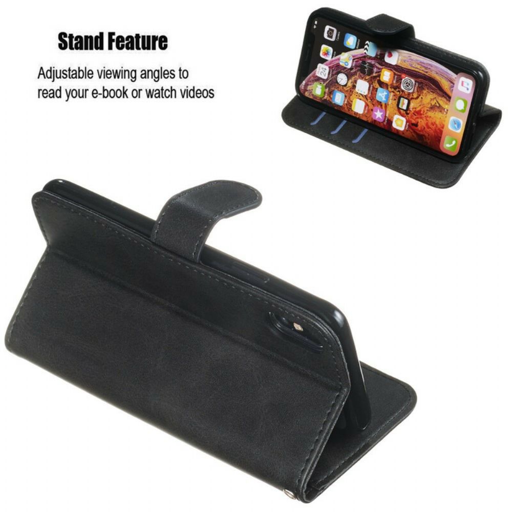 Flip Case Für iPhone X / XS Vintage Geldbörse