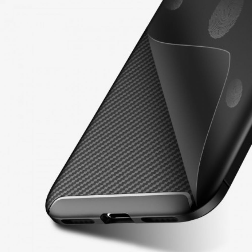 Hülle Für iPhone X / XS Flexible Kohlefasertextur