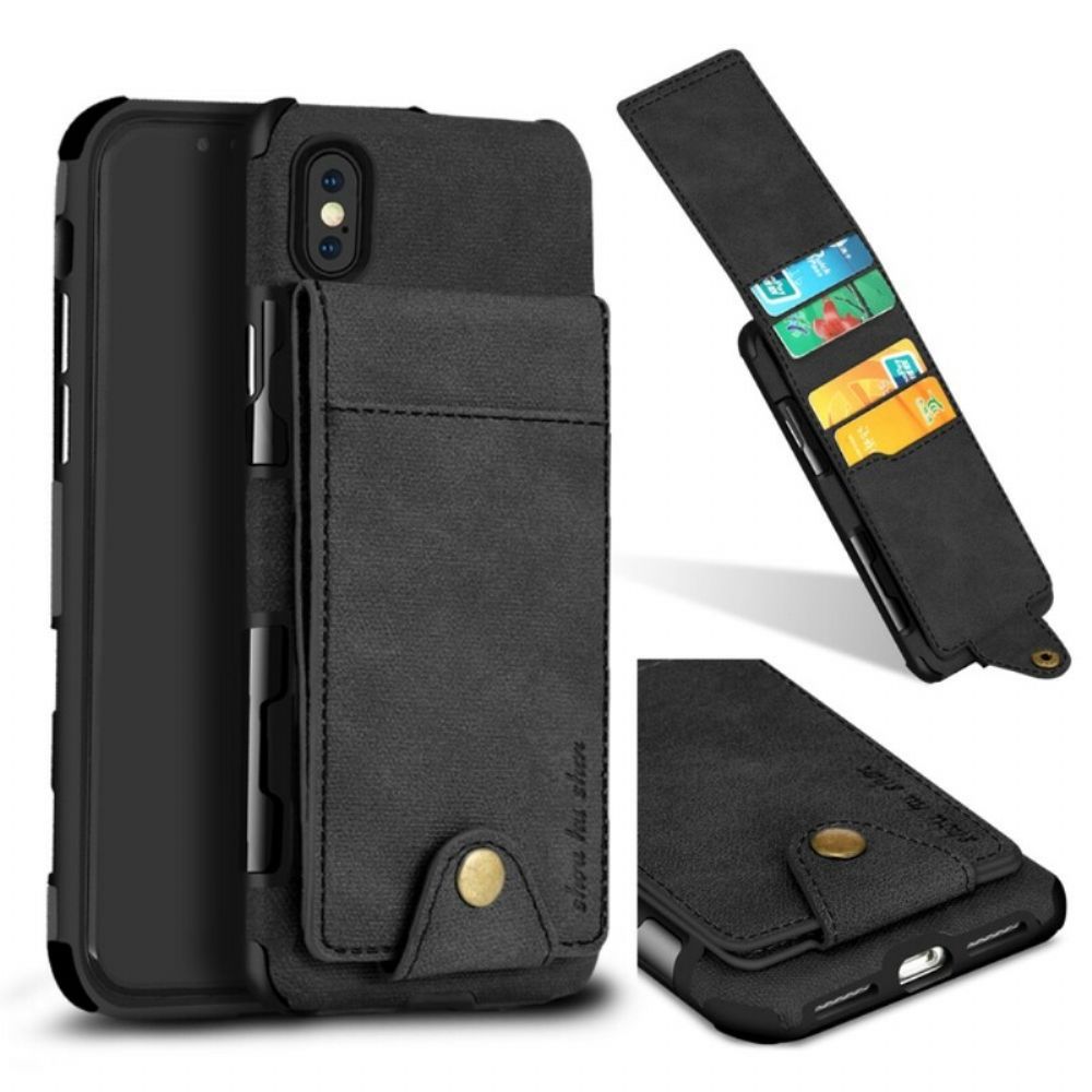 Hülle Für iPhone X / XS Flip Case Klappkartenhalter